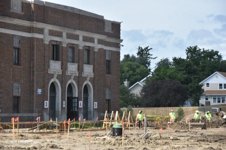 Crews moving out of Miller building, starting work on addition